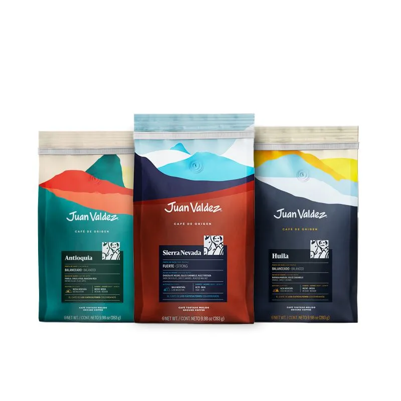 JUAN VALDEZ - Pack Café Molido Antioquia, Huila y Sierra Nevada 283 g