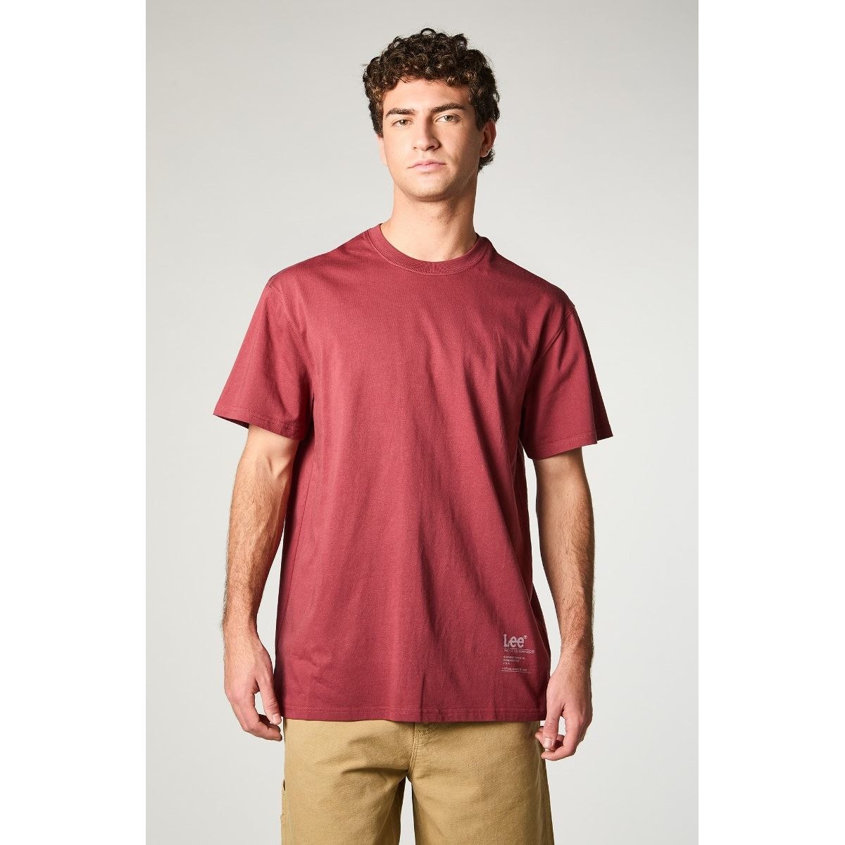 LEE - Polera Hombre Lee Kansas Terracotta