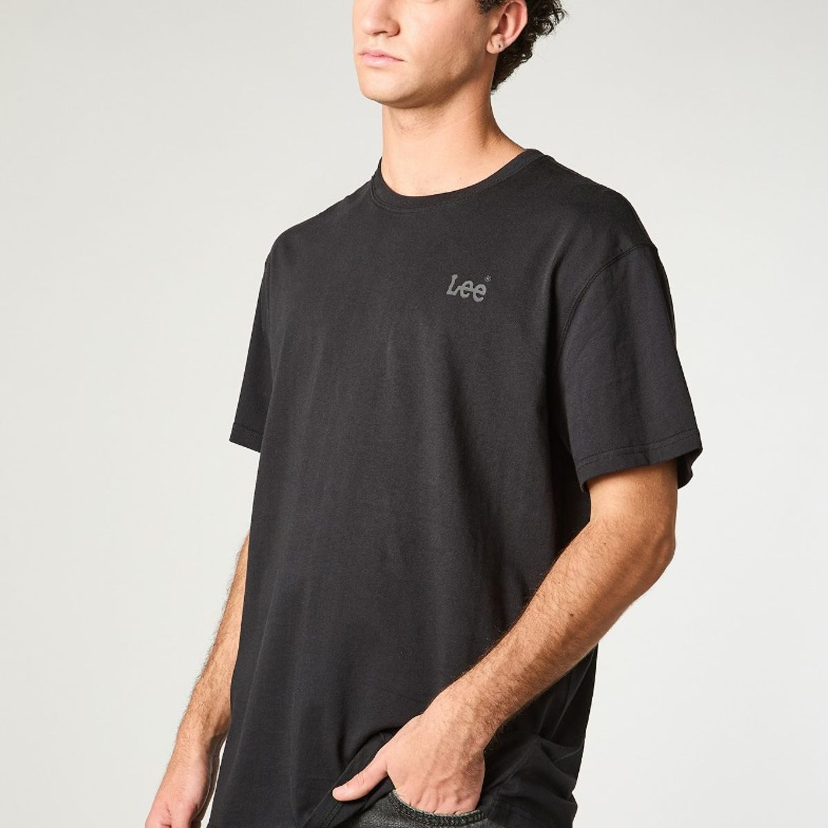 LEE - Polera Hombre Lee Basics Black