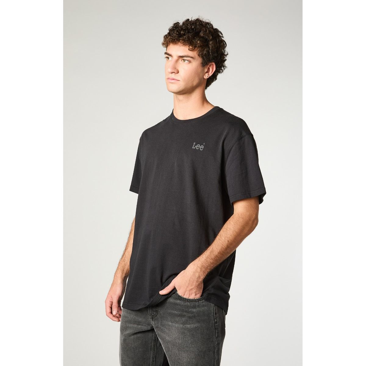 LEE - Polera Hombre Lee Basics Black