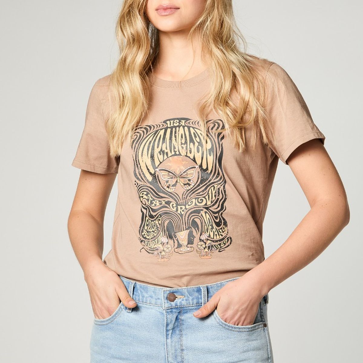 WRANGLER - Polera Mujer Fashion  Beige