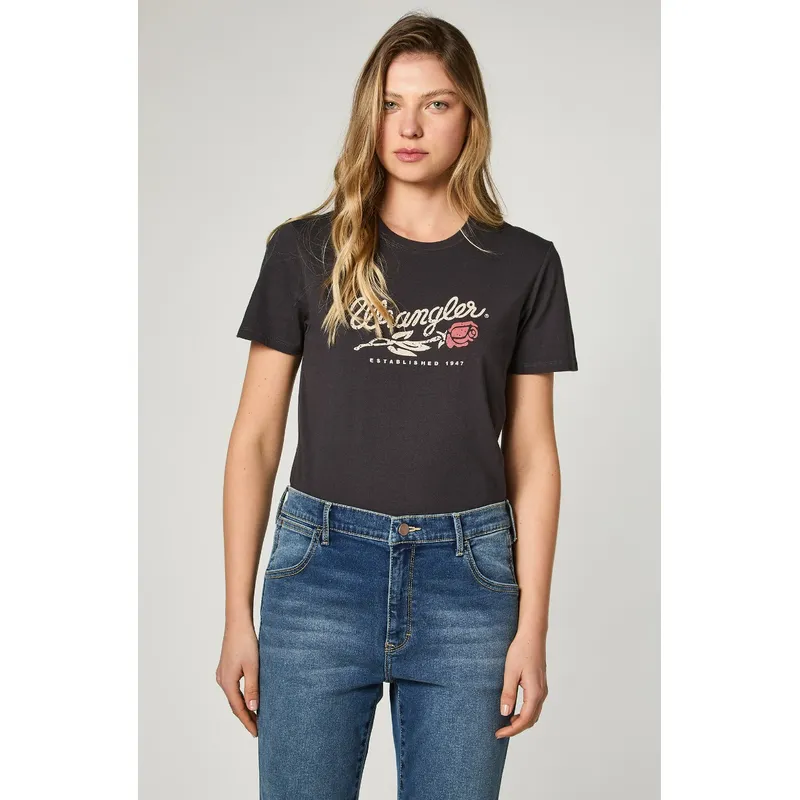 WRANGLER - Polera Mujer Fashion  Black