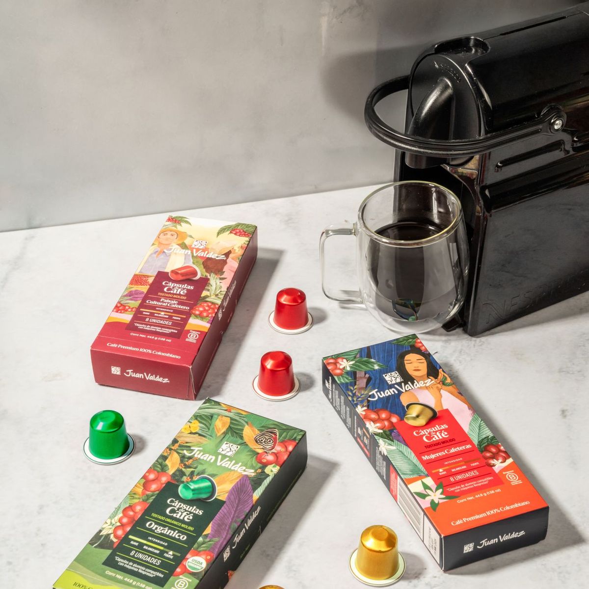 JUAN VALDEZ - Pack Cápsulas Orgánico Paisaje Cultural y Mujeres Cafeteras