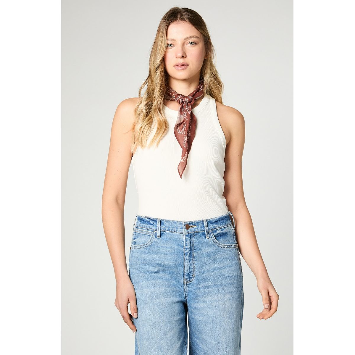 WRANGLER - Polera Mujer Ringer Tank White