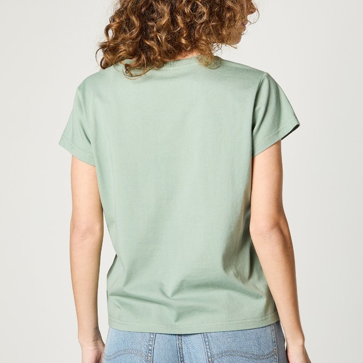 LEE - Polera Mujer Relaxed V Neck Green