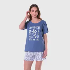 BAZIANI - Pijama Corto Mujer 8697