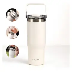 GENERICO - Vaso Térmico Diller Caliente Y Frio 950ml Tapa 2 En 1