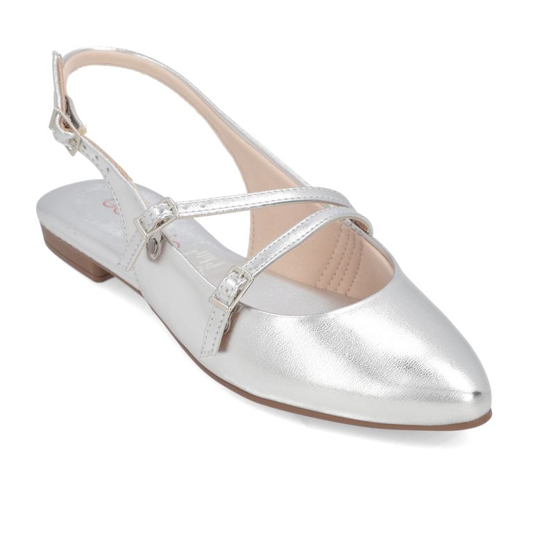Zapato Plano Mujer Gris