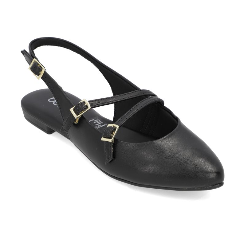 Zapato Plano Mujer Negro