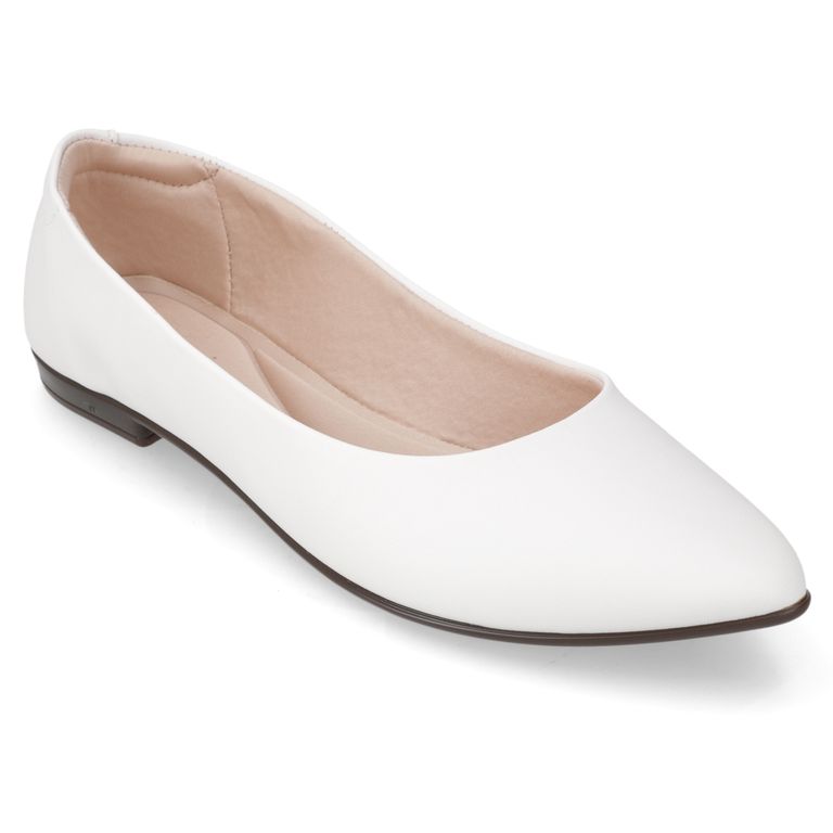 Zapato Plano Mujer Blanco
