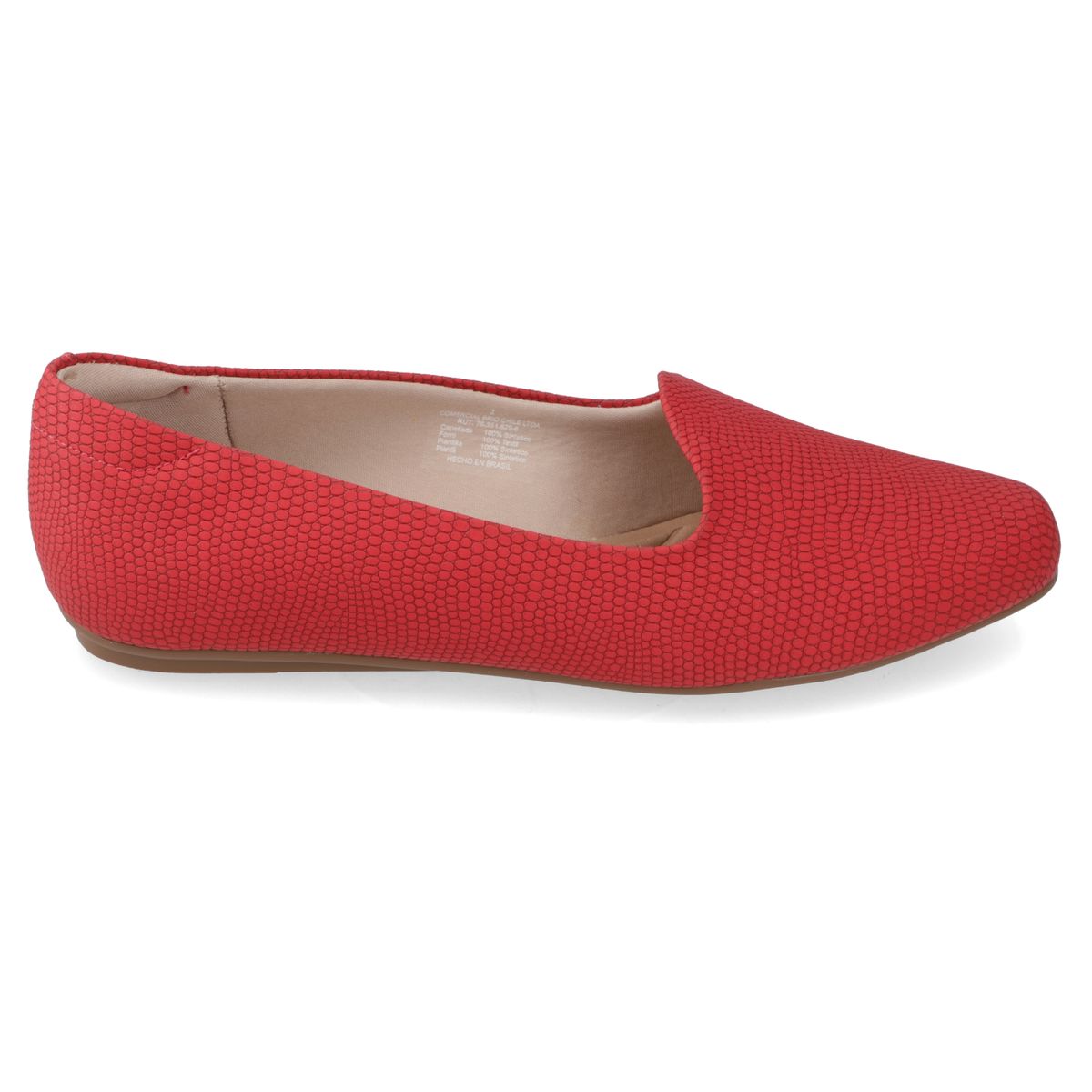BEIRA RIO - Zapato Plano Mujer Beira Rio Rojo