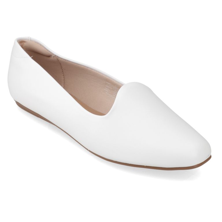 Zapato Plano Mujer Blanco