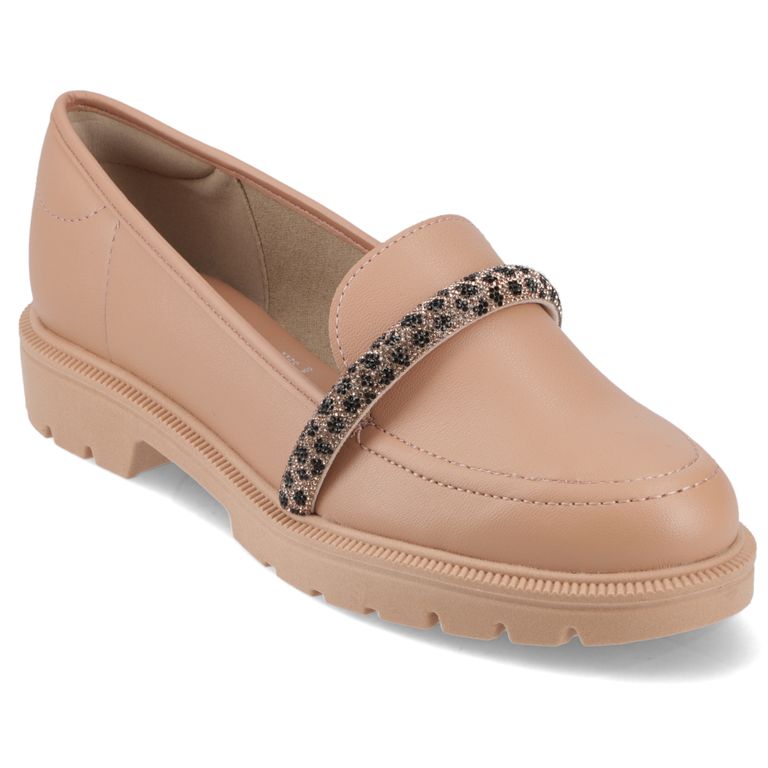 Zapato Plano Mujer Beige