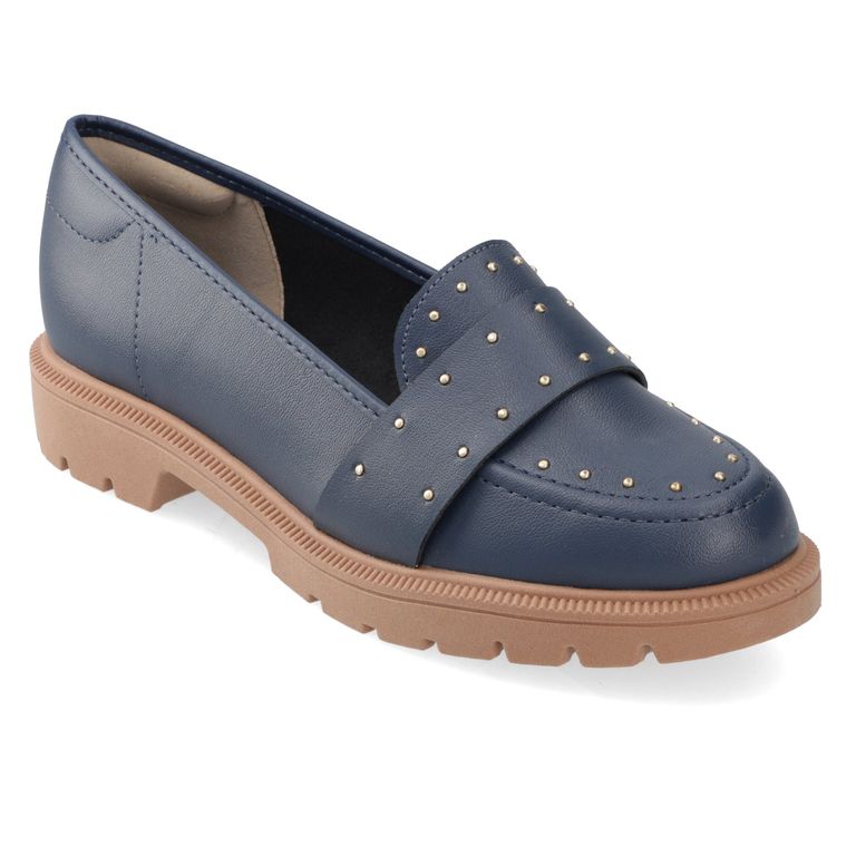 Zapato Plano Mujer Azul