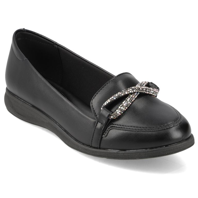 Zapato Plano Mujer Negro