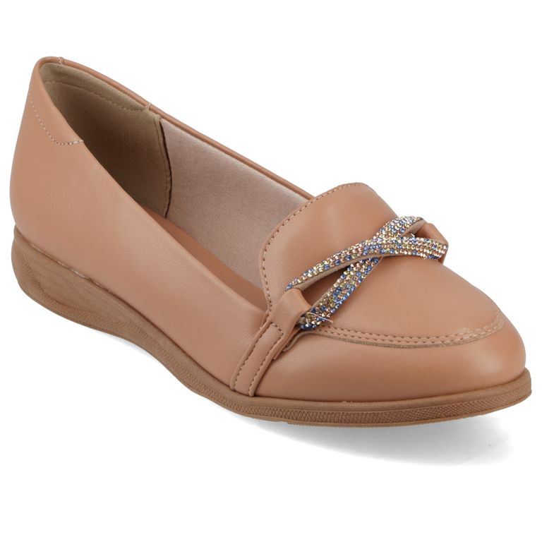 Zapato Plano Mujer Beige