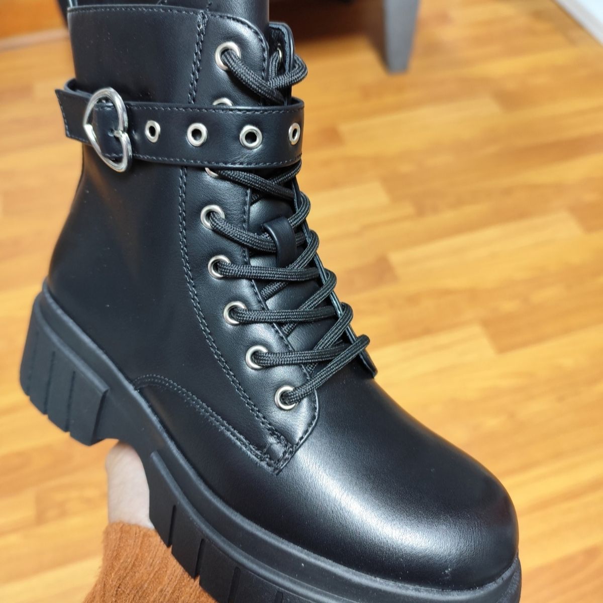 SNOOPY - Botin Mujer  color Negro  con Plataforma M509