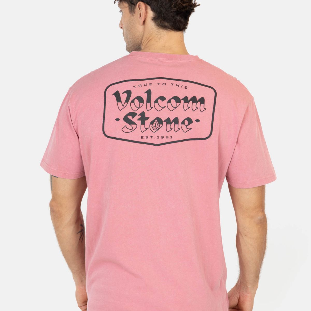 VOLCOM - Polera MC Stone Buckle Rosado Hombre Volcom