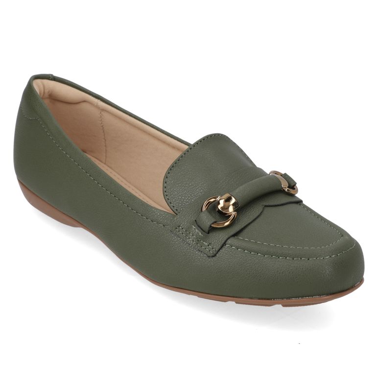 Zapato Plano Mujer Verde