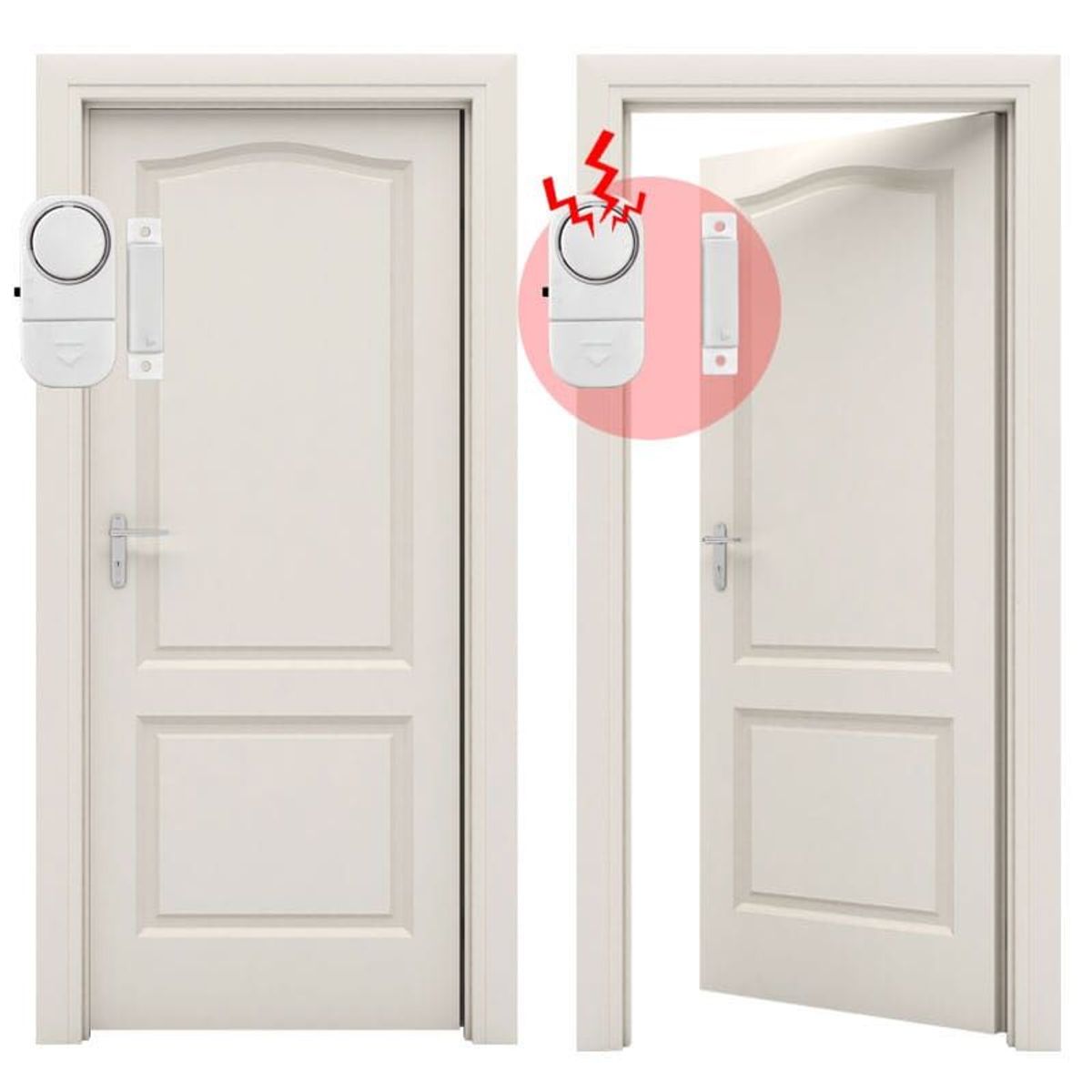 IRM - Pack x5 Alarma Puertas Y Ventanas Sensor 90db