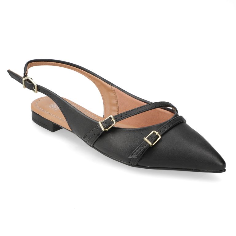 Zapato Plano Mujer Negro