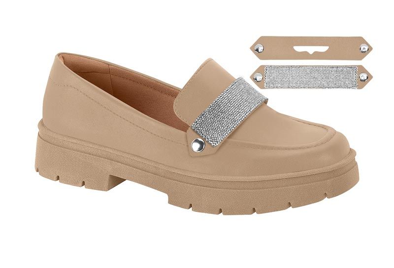 Zapato Plano Mujer Beige