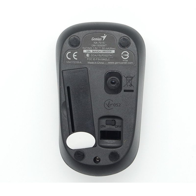 GENIUS - MOUSE OPTICO INALAMBRICO GENIUS USB NX-7015 NEGRO DORADO