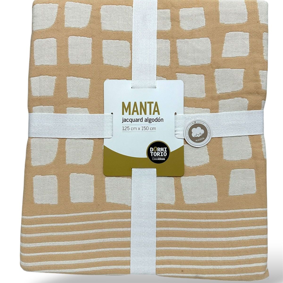 GENERICO - Manta Jacquard algodón 1 Plaza Coral