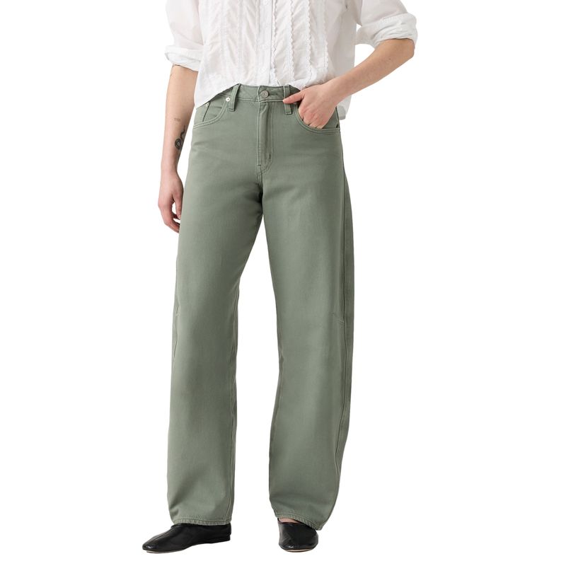 LEVIS - Jeans Mujer Baggy Dad Barrel Verde Levis