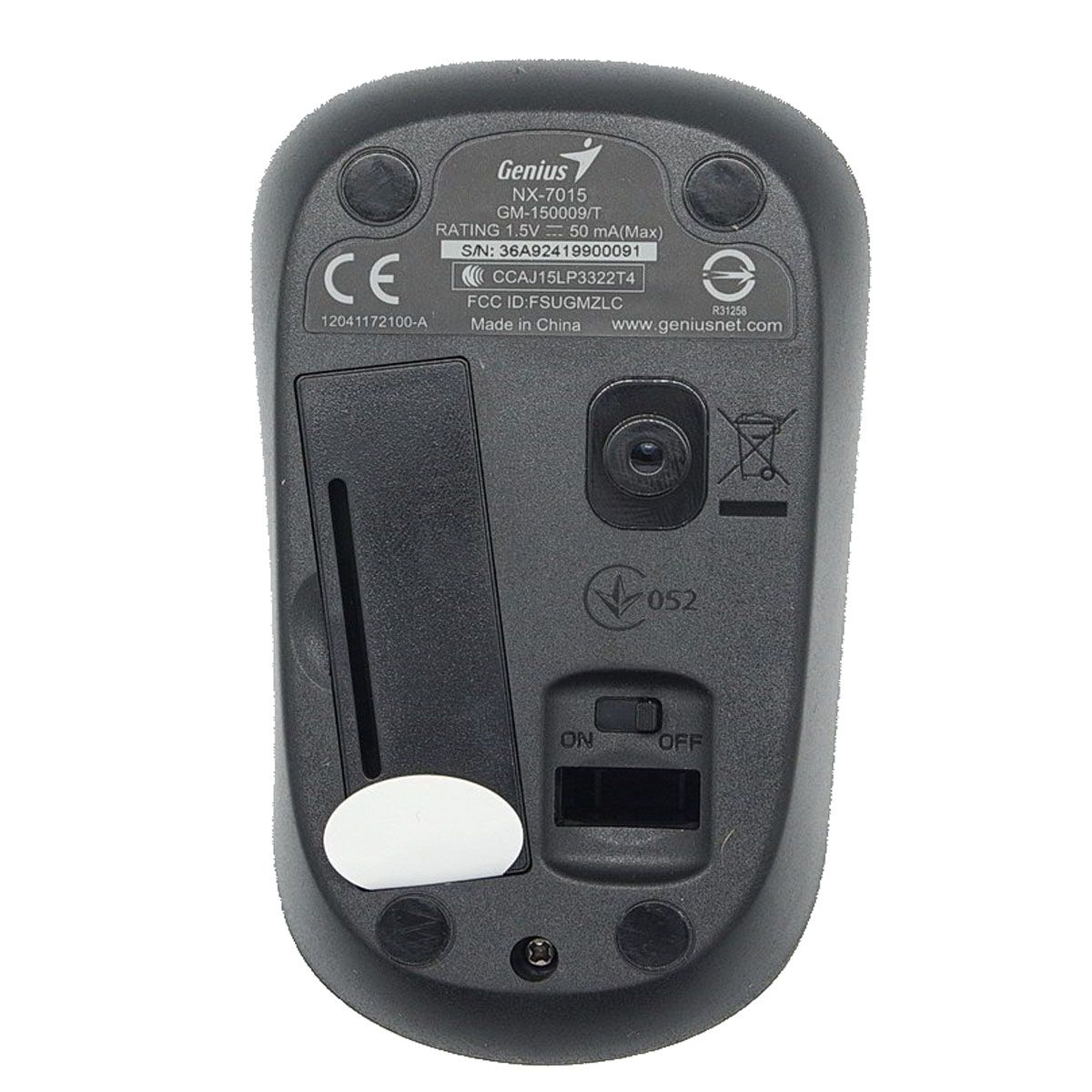 GENIUS - MOUSE OPTICO INALAMBRICO GENIUS USB NX-7015 NEGROGRIS