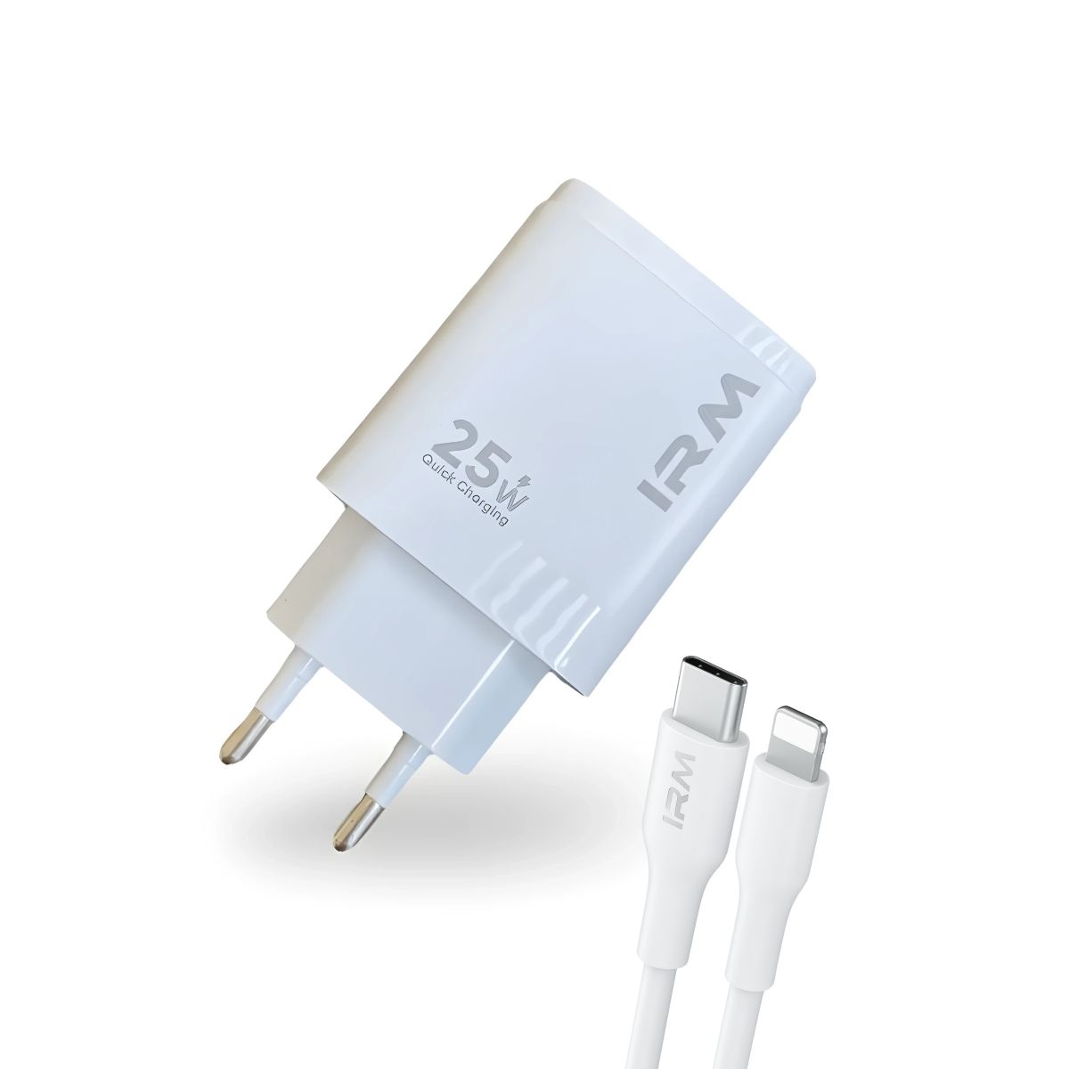 GENERICO - Cargador Carga Rápida 25w Doble Usb Usb-c + Cable Lightning