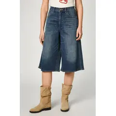 WRANGLER - Shorts Mujer Wrancher Long Stone Blue