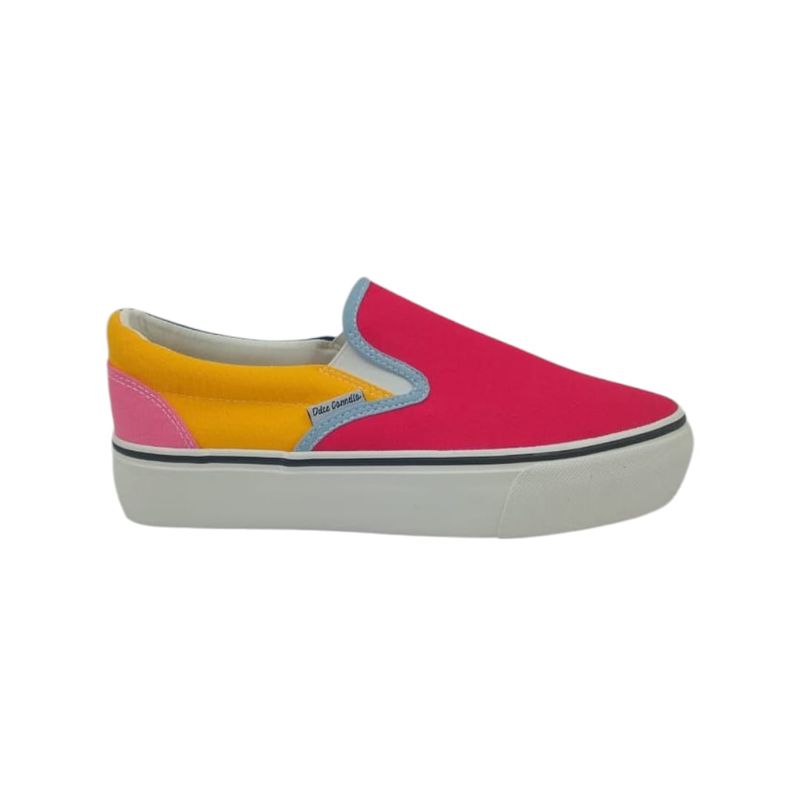 HERIEL - Zapatilla Roja Slip On Mujer