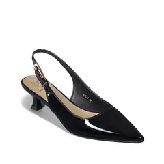 WEIDE - Zapato Taco Talón Abierto Simil Charol Mujer GHE37