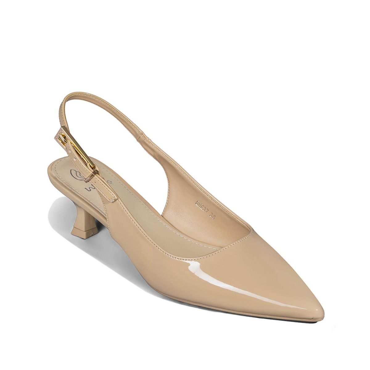 WEIDE - Zapato Taco Talón Abierto Simil Charol Mujer Weide GHE37