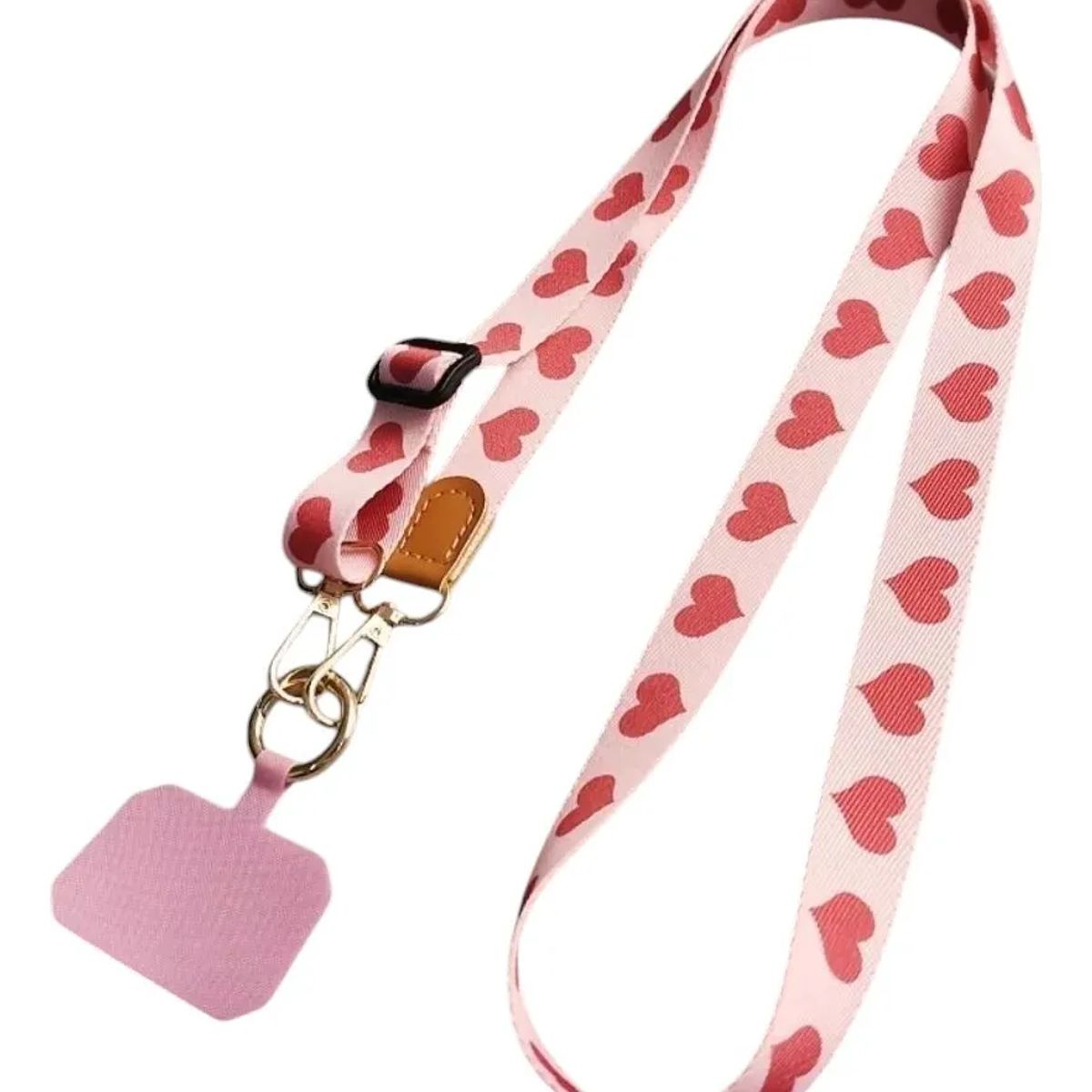 GENERICO - Colgante Ajustable Carcasa Celular Universal Correa 120cm Heart
