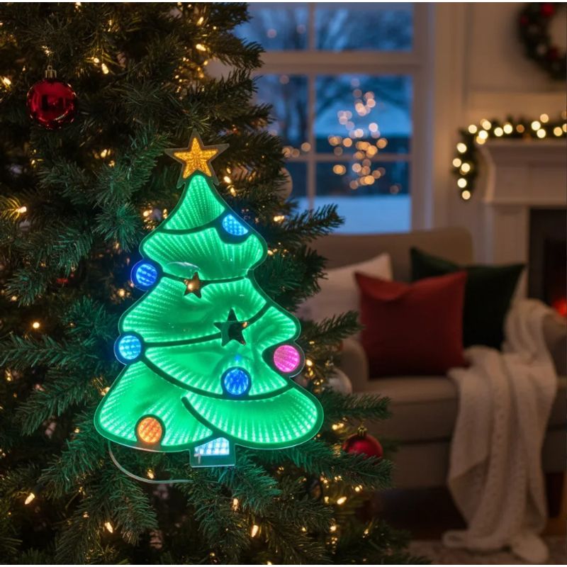 GENERICO - Adorno Figura Navideña Luz  Arbol Navideño