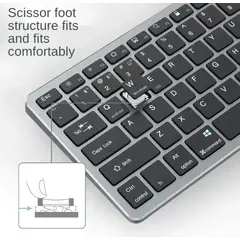 GENERICO - Teclado Inalámbrico Bluetooth Recargable Weibo