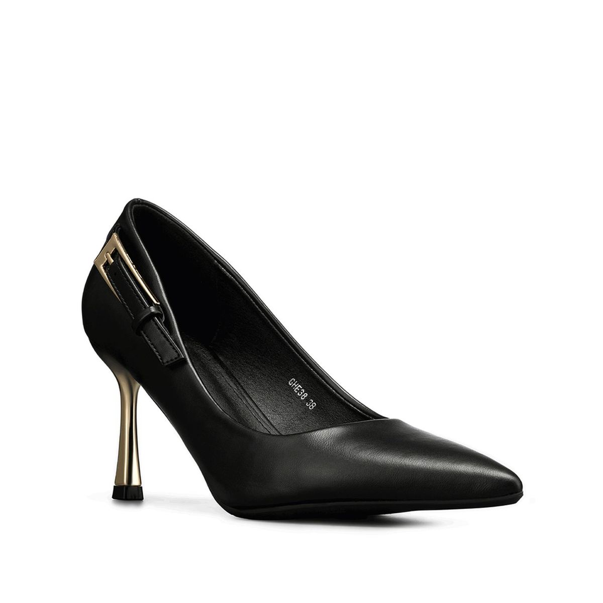 WEIDE - Zapato Taco Alto Formal Simil Charol Mujer Weide GHE38