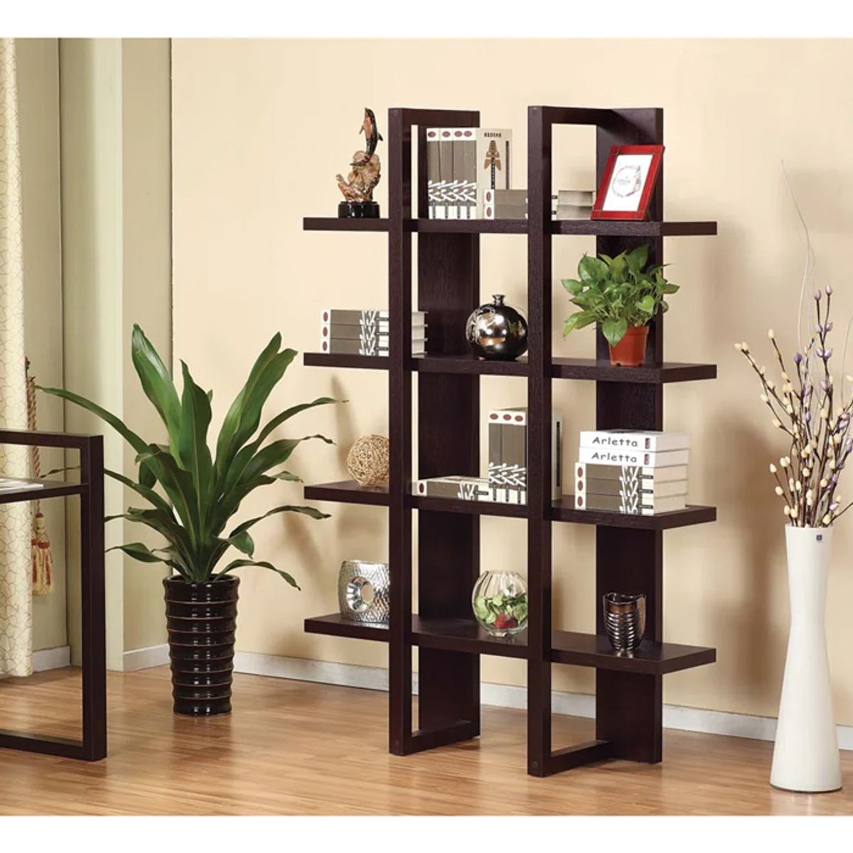 MSA MUEBLES SANTA ANA - Librero Estante Red Cocoa.