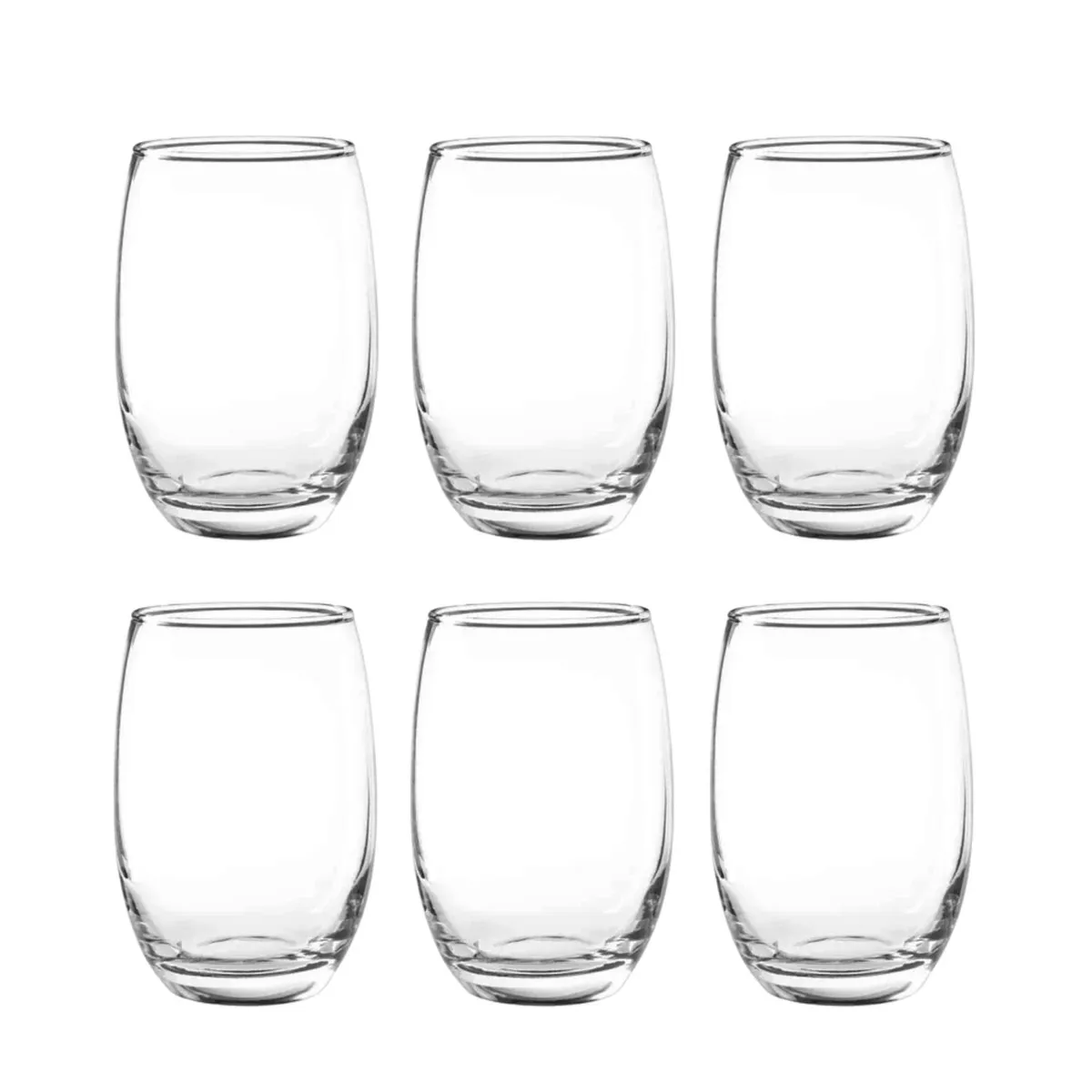 CRISTAR - Set De 6 Vasos Bajos 460mL Mikonos