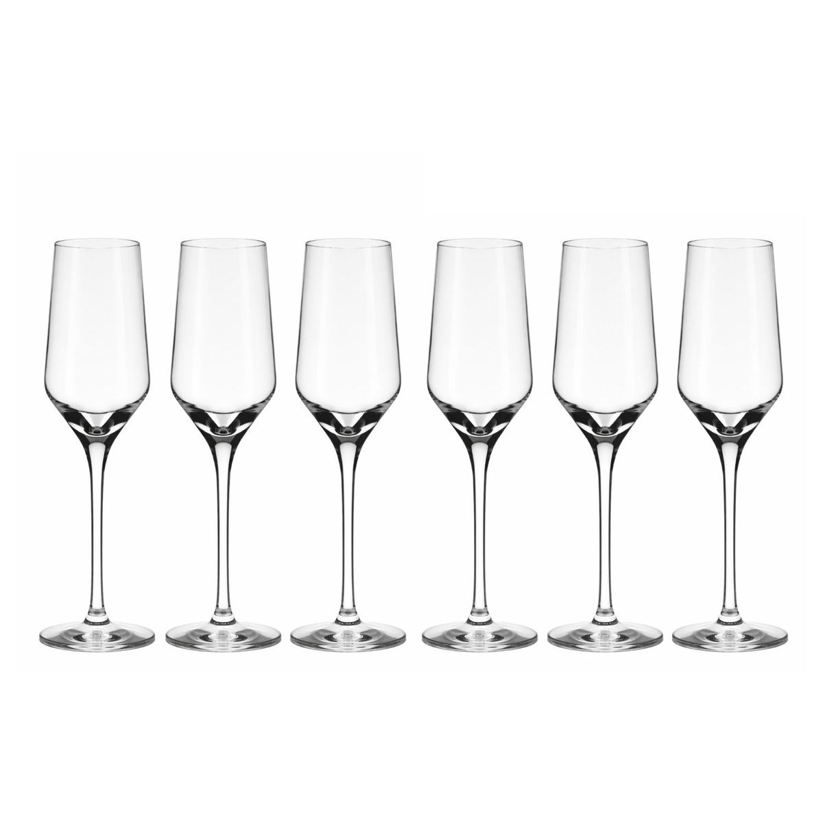 NADIR - Set 6 Copas 225mL Champagne Brunello Nadir Transparente