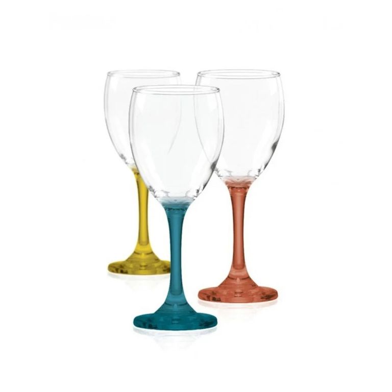 Set 6 Copas Vino 300mL Versalles Pie Colores