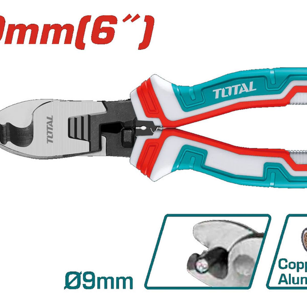 TOTAL - Alicate Cortador De Cables 160mm Total