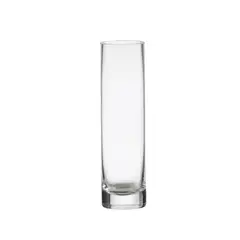ALLEGRA - Florero Tubo Uniflor 20cm Vidrio Transparente