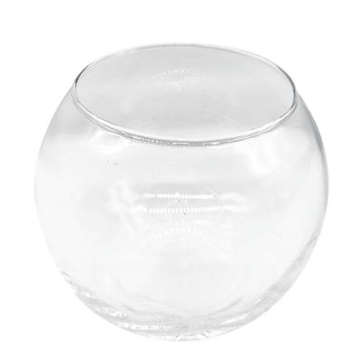 Imagen 2 del producto Florero Acuario 12cm Vidrio Transparente Redondo