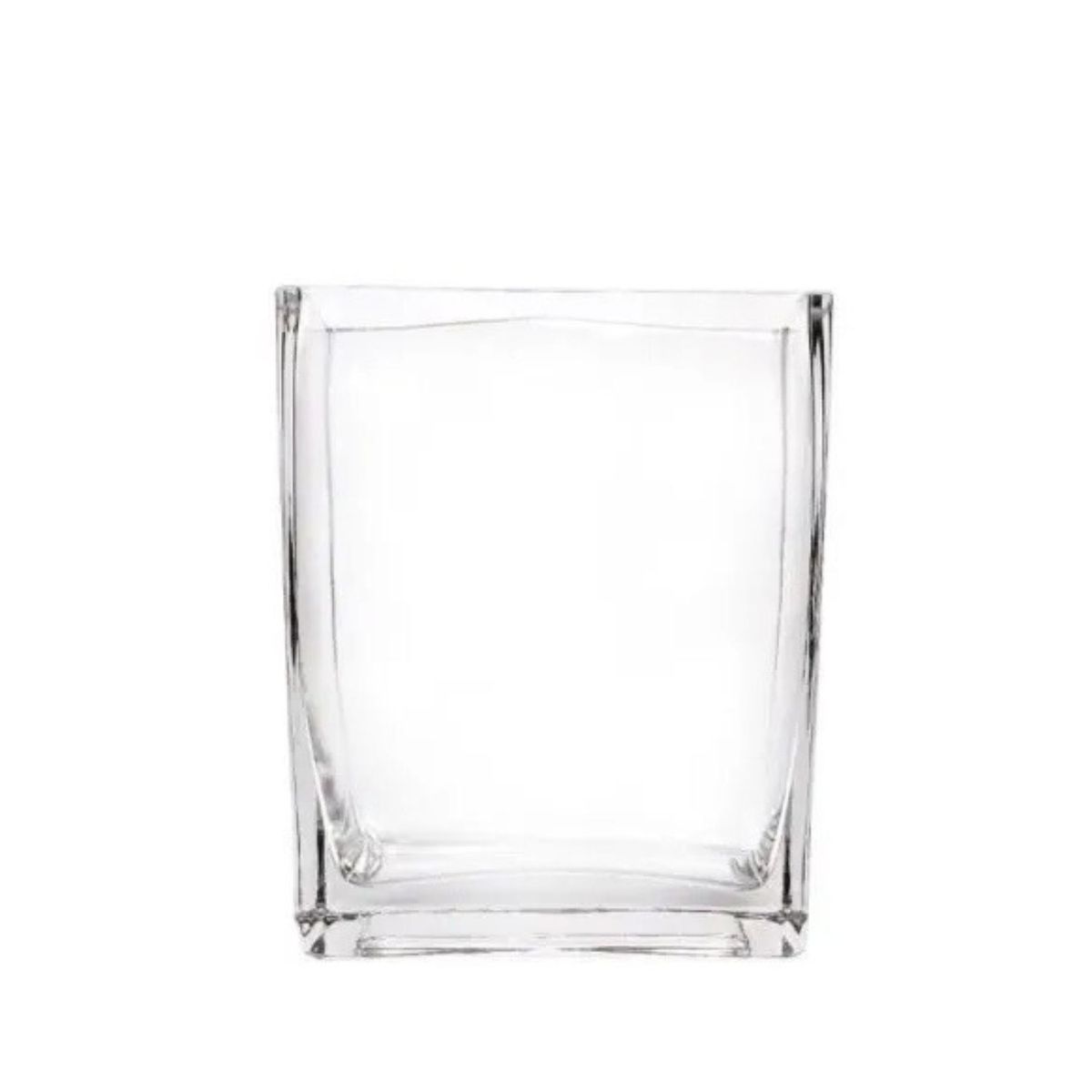 ALLEGRA - Florero New Quadro 19cm Vidrio Cuadrado Decoracion Allegra