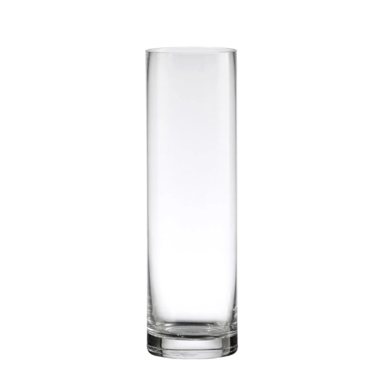 ALLEGRA - Florero Cilindro 30cm Vidrio Transparente Decoracion Allegra