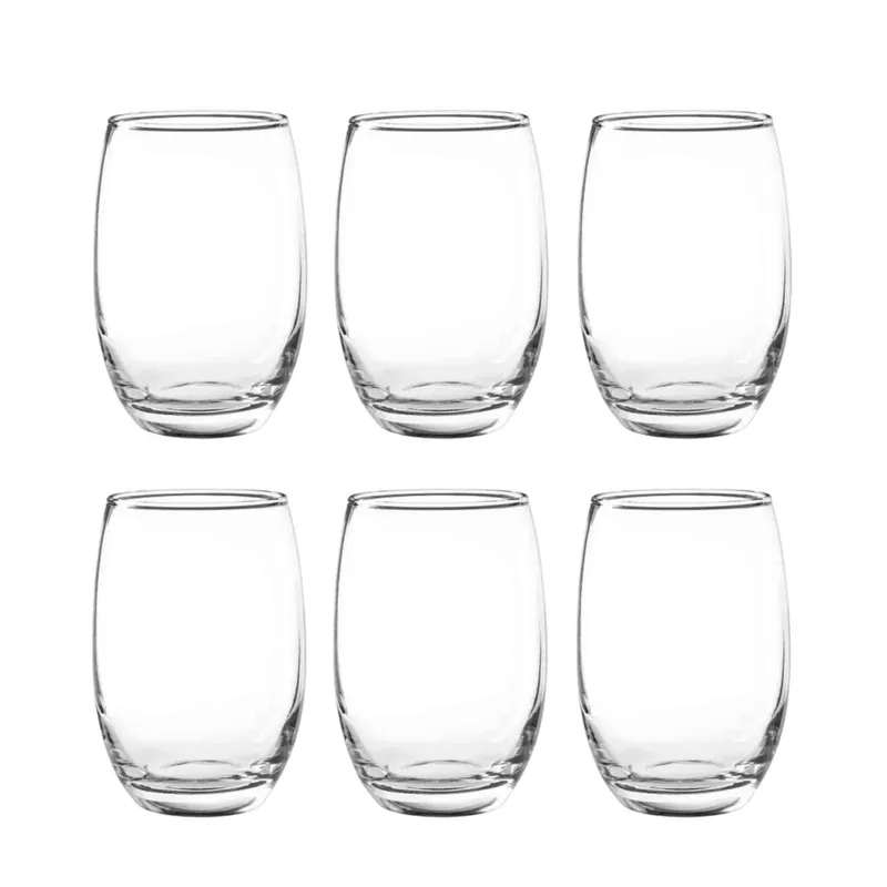 CRISTAR - Set De 6 Vasos Bajos 460mL Mikonos