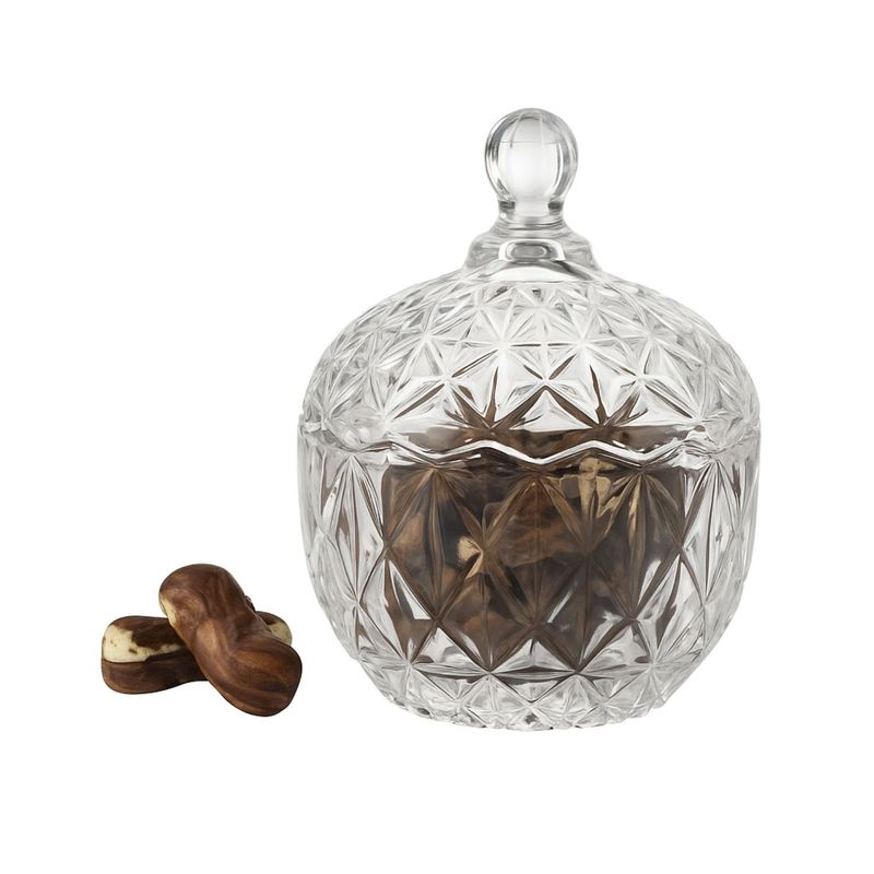 ALLEGRA - Bombonera Azucarero Diamante Vidrio Templado Allegra Bowl